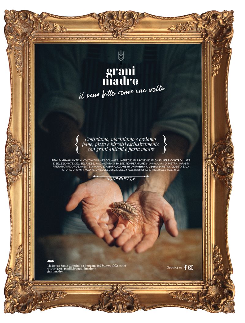 Annuncio di Grani Madre su rivista