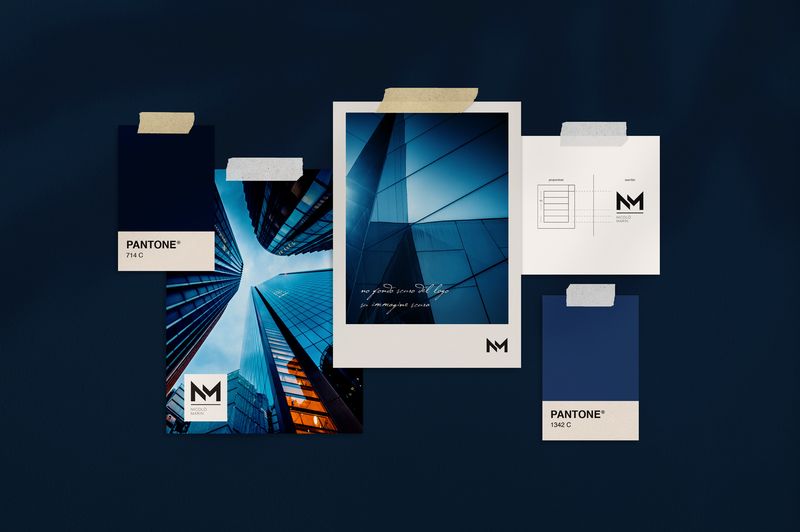 Moodboard per il marchio di Nicolò Marin