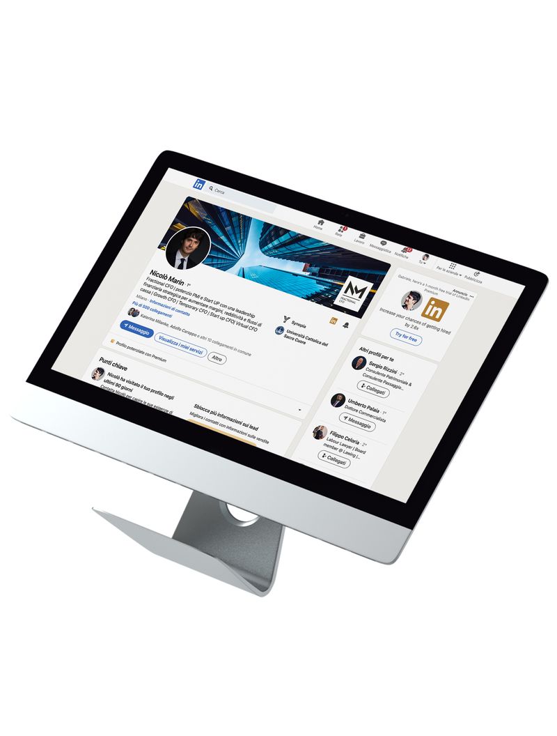 Profilo LinkedIn di Nicolò Marin